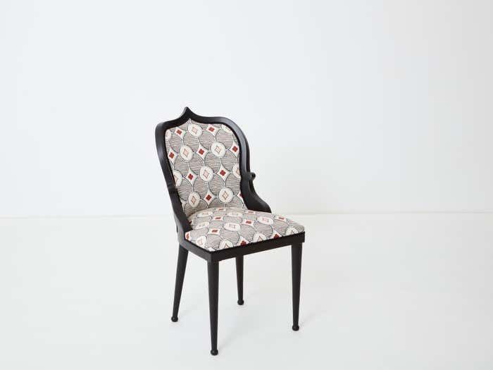 photo for sale Chaise de bureau Garouste And Bonetti modèle Palace, tissu Rubelli Privilege, 1980
