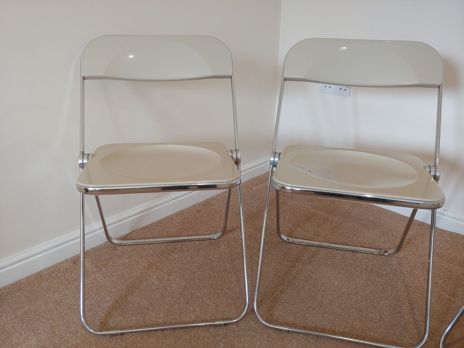 Set Of 4 Plia Folding Chairs By Giancarlo Piretti For Castelli photo buy