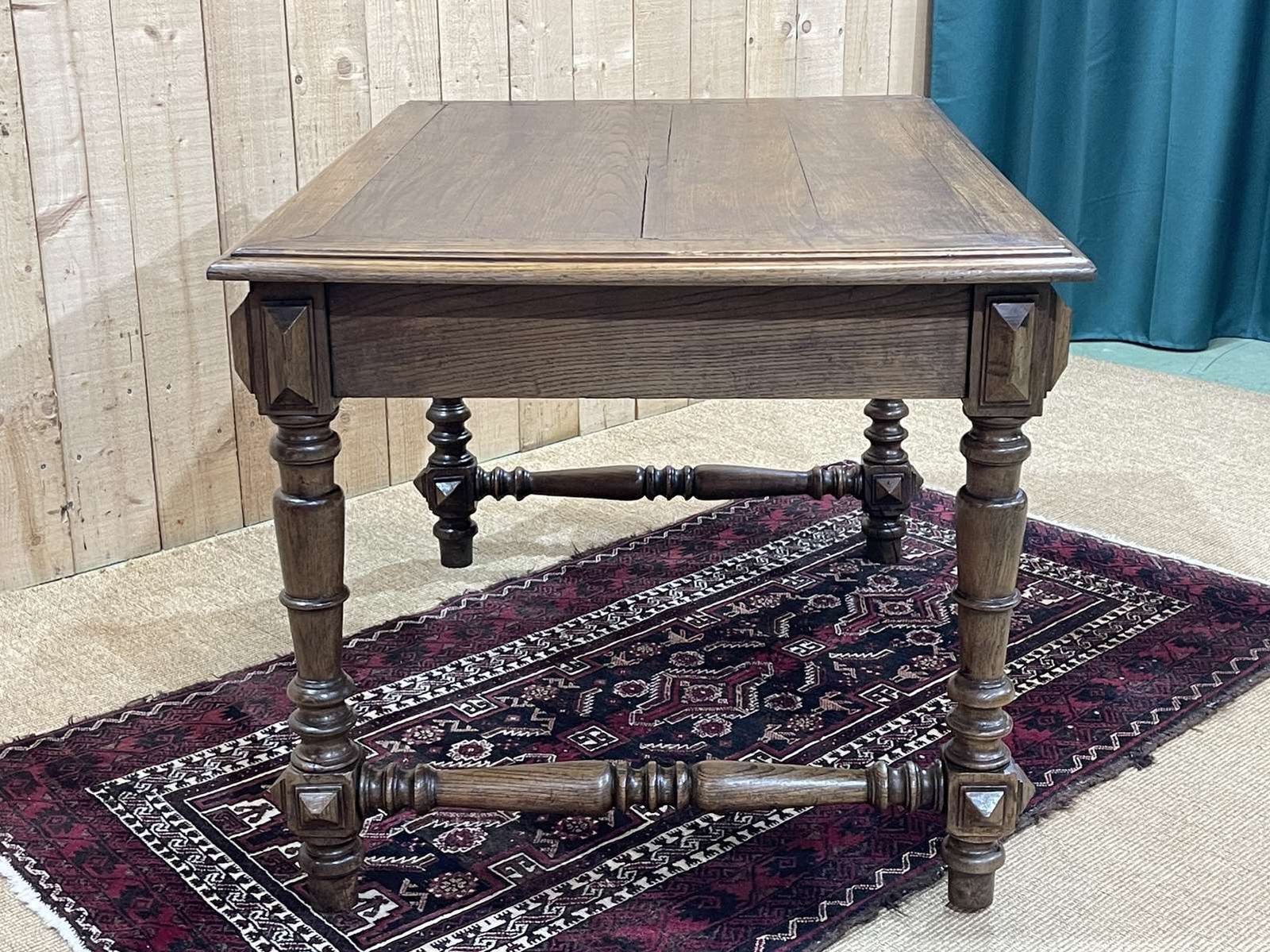 Oak Desk With One Drawer, Made In The 1930s photo furniture