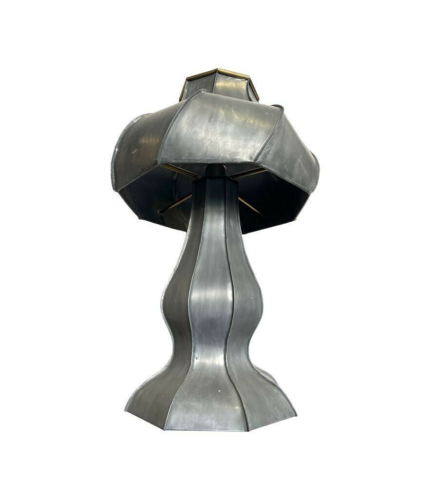 A Totally Unique Handmade Art Nouveau Style Lamp By Dutch Artist photo for sale