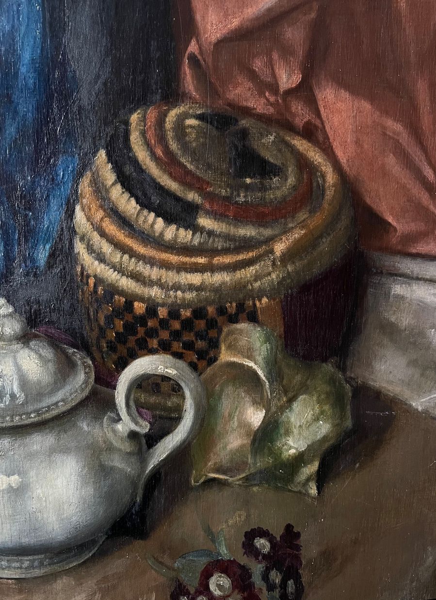 Still Life With Teapot   G. H. Buckingham (?)   Oil On Board photo Art