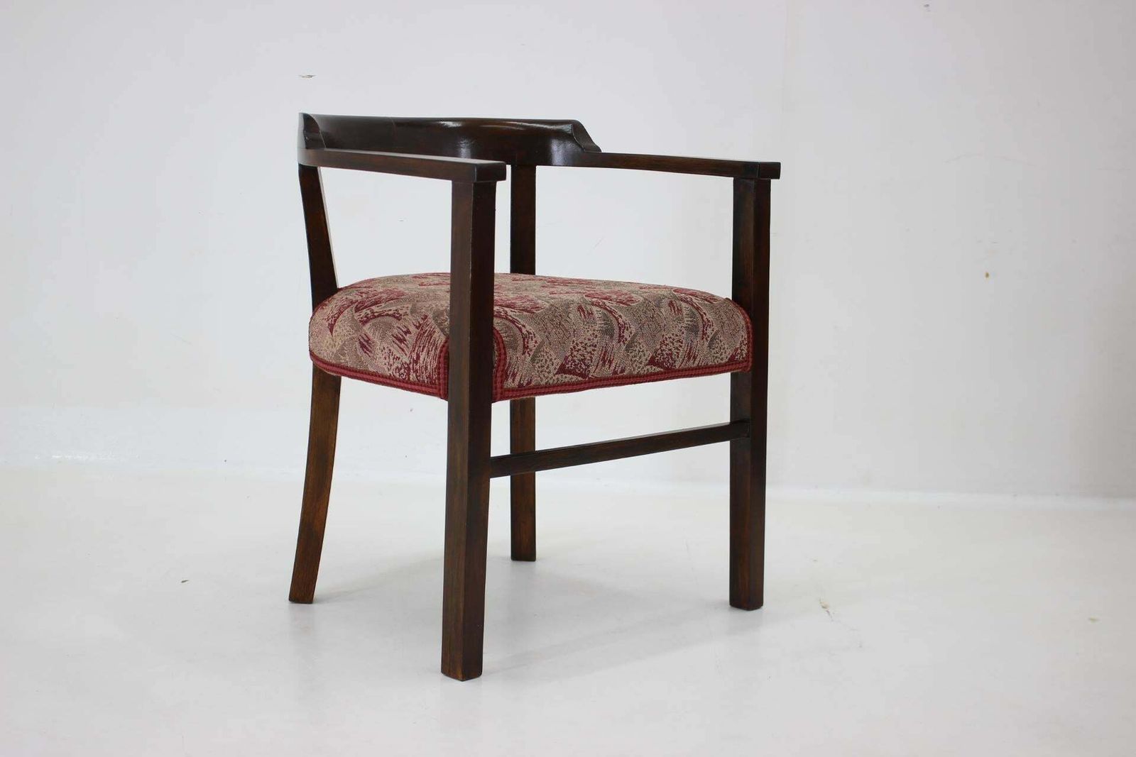 1940s Beech Bentwood Armchair, Czechoslovakia photo buy