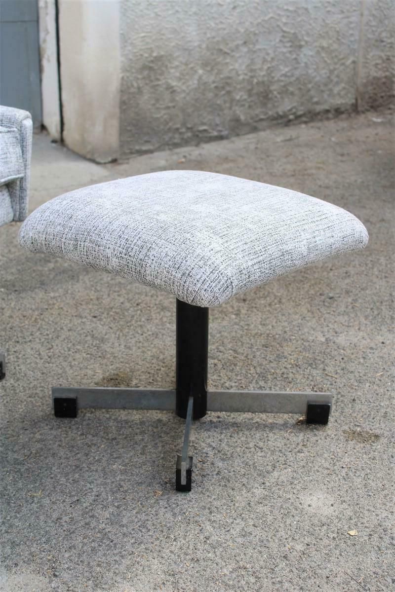 Italian Rocking And Swivel Armchair From 1970 In Fabric And Metal photo Furniture
