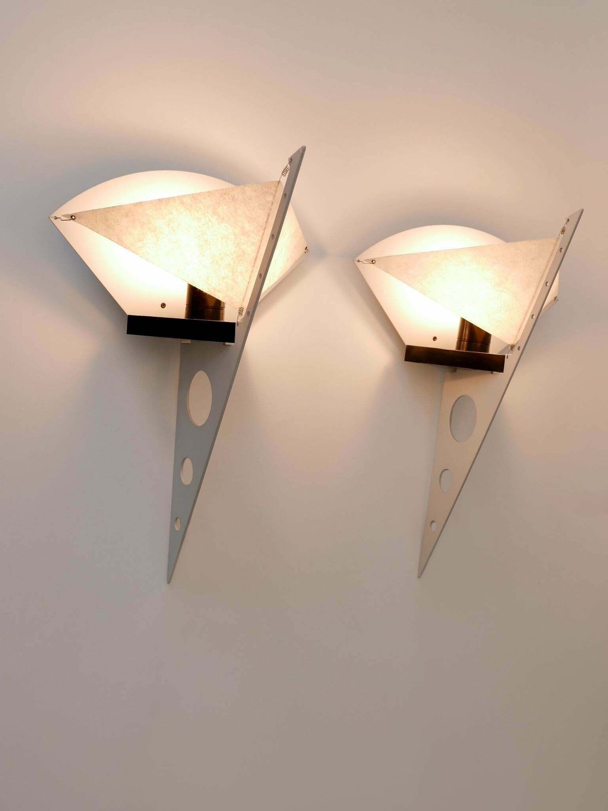 Set Of Two 'Filicudara' Sconces By Steve Lombardi Für Artemide Italy 1980s photo furniture