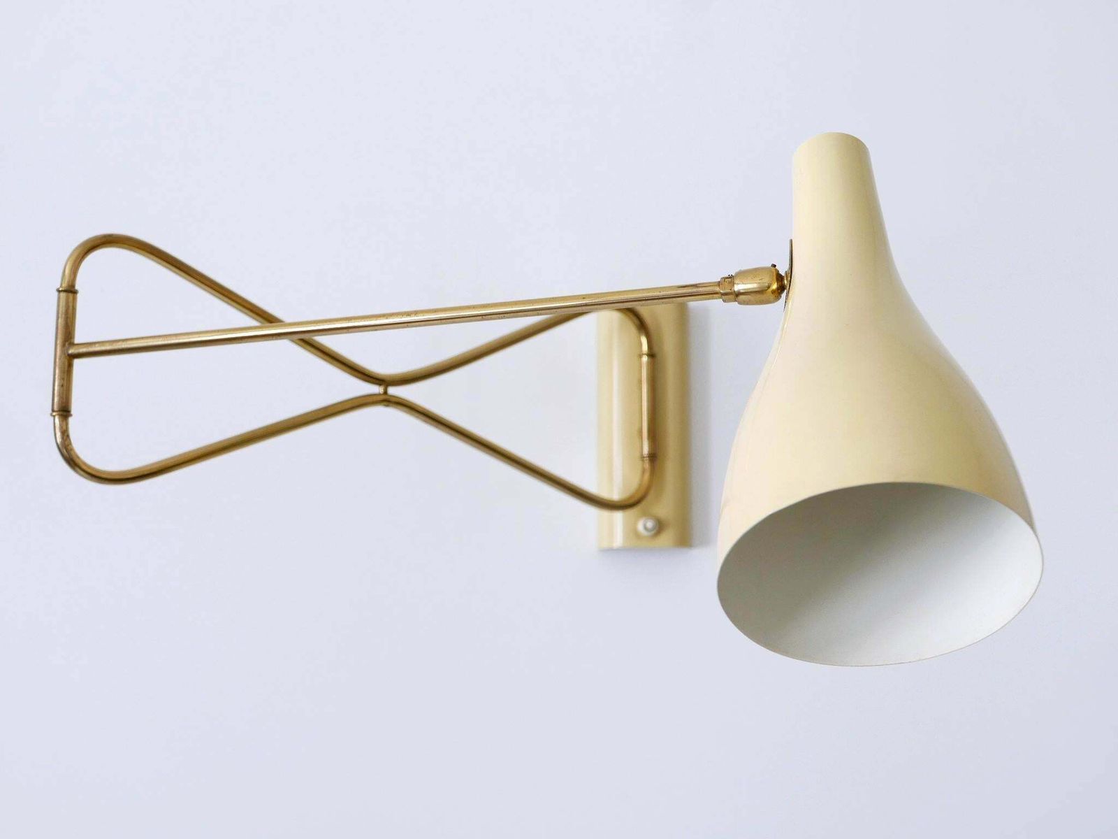 Lighting Rare & Elegant Mid Century Modern Wall Lamp '9590/28' By Cosack Germany 1950s photo
