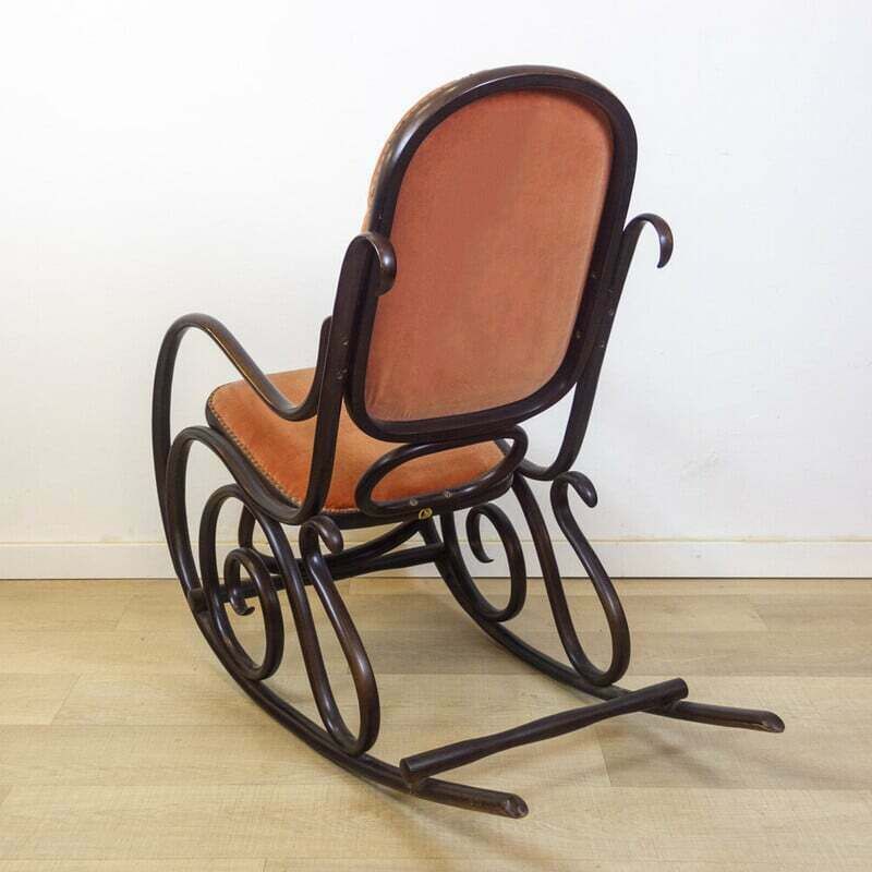 Vintage Wooden Rocking Chair For Gasisa  Spain 1960 photo vintage