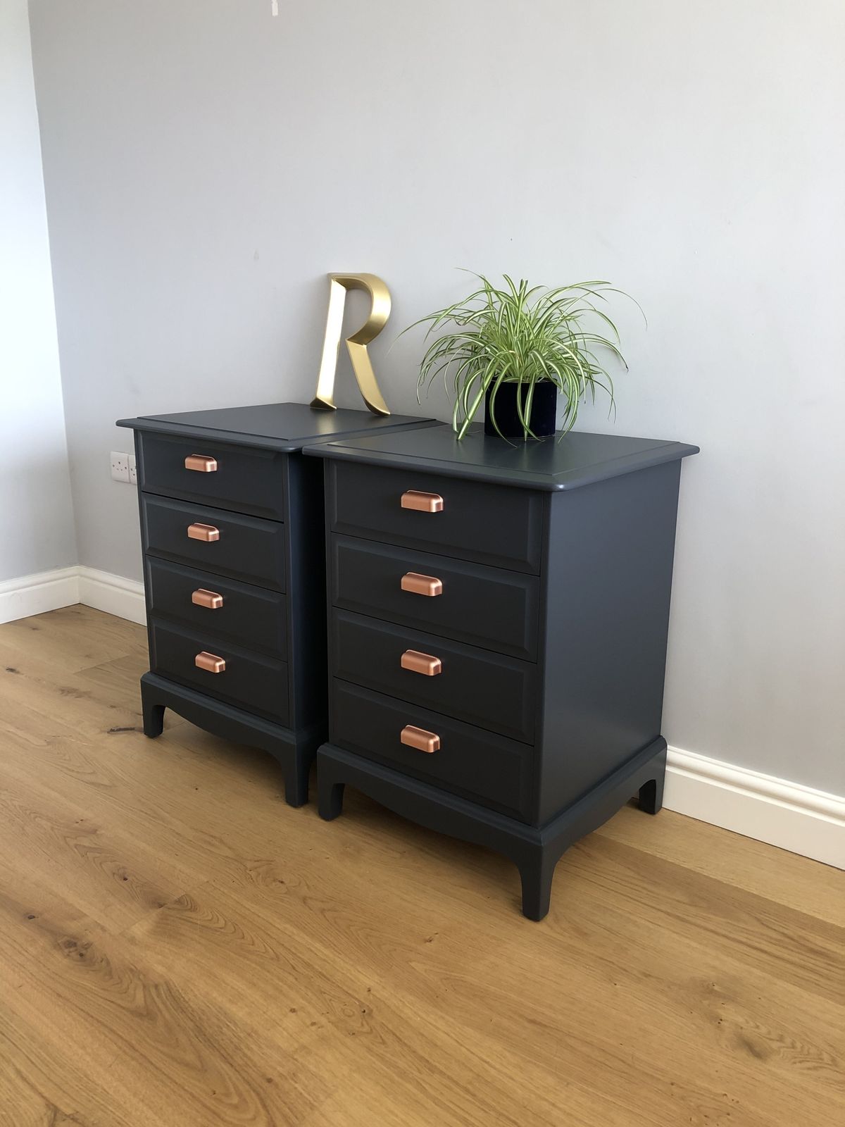 Stag Minstrel Bedroom Furniture Set Of 5, Blue photo buy