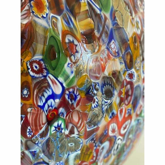 photo furniture Contemporary Floral Multicolor Murano Style Glass Egg Table Lamp, Lot Of 2 Or A Pair Of Chandeliers