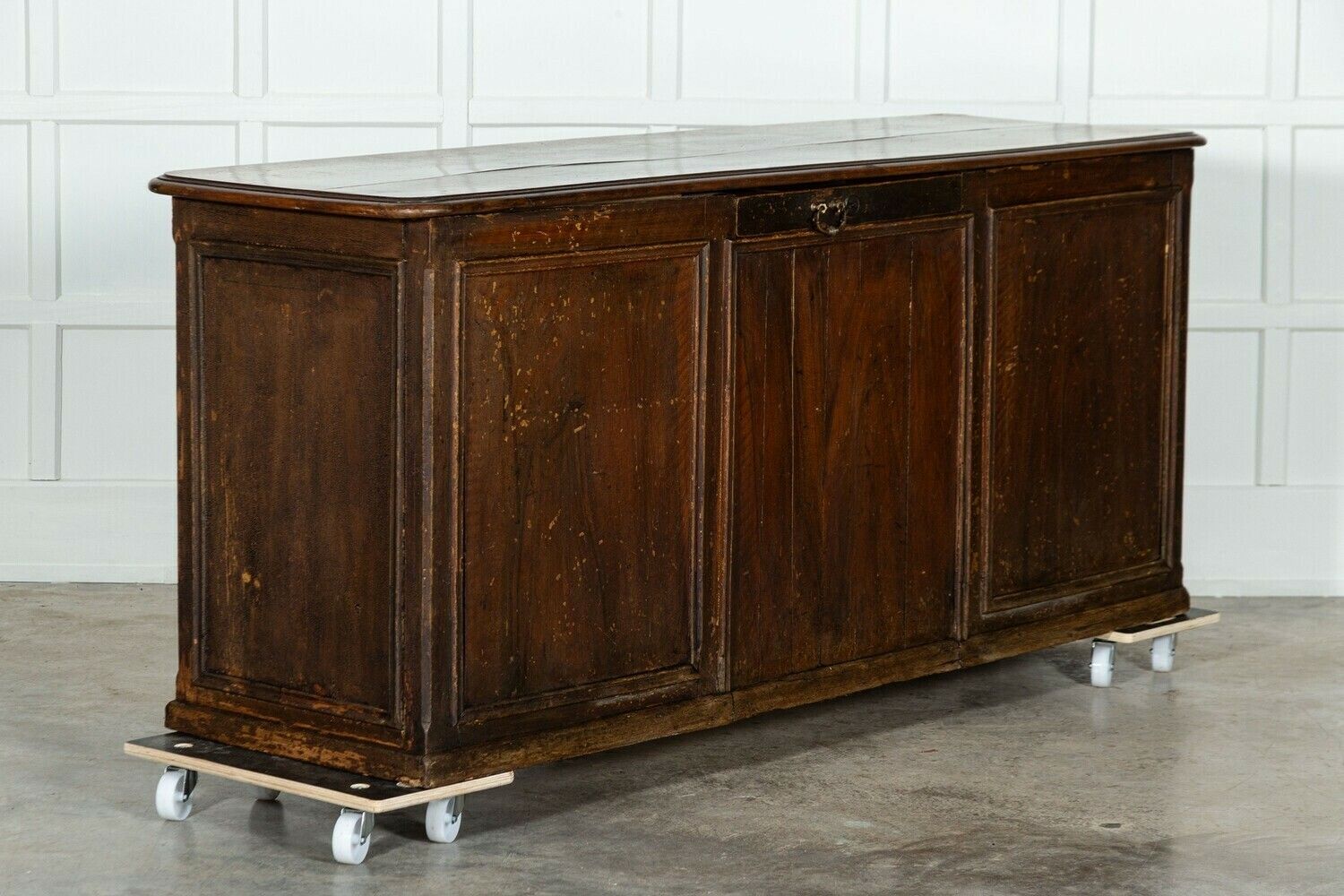 photo vintage Large 19thc French Mahogany & Pine Painted Counter Drawers