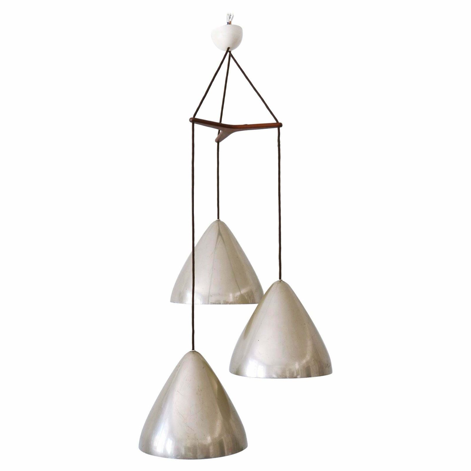 Elegant Cascading Pendant Lamp By Lisa Johansson Pape For Orno Finland 1960s