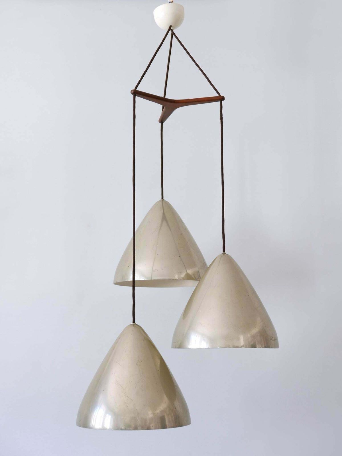 Elegant Cascading Pendant Lamp By Lisa Johansson Pape For Orno Finland 1960s photo 3999.0