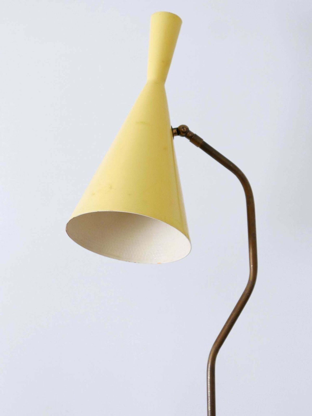 Elegant Mid Century Modern Diabolo Floor Lamp Or Reading Light Austria 1950s photo vinterior