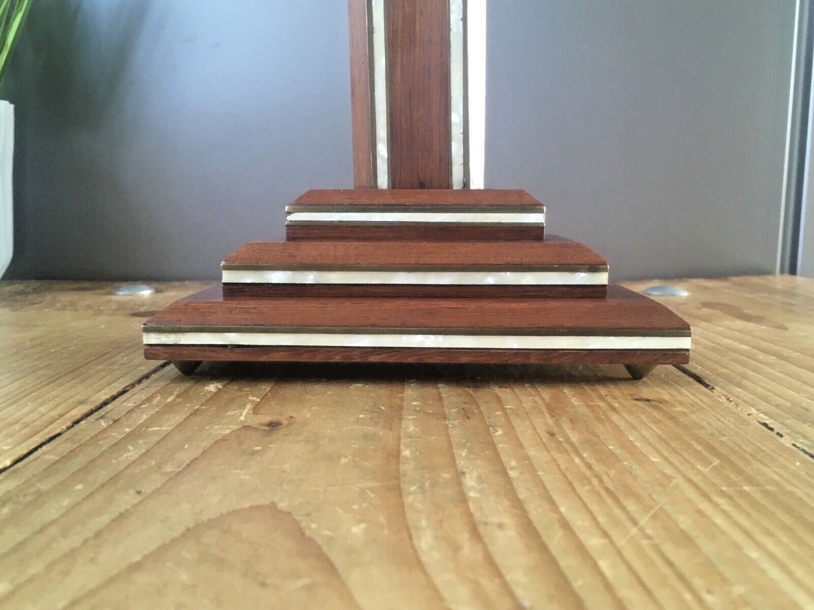Large Antique Art Deco Wood & Mother Of Pearl Altar Crucifix Church Cross Jesus photo for sale