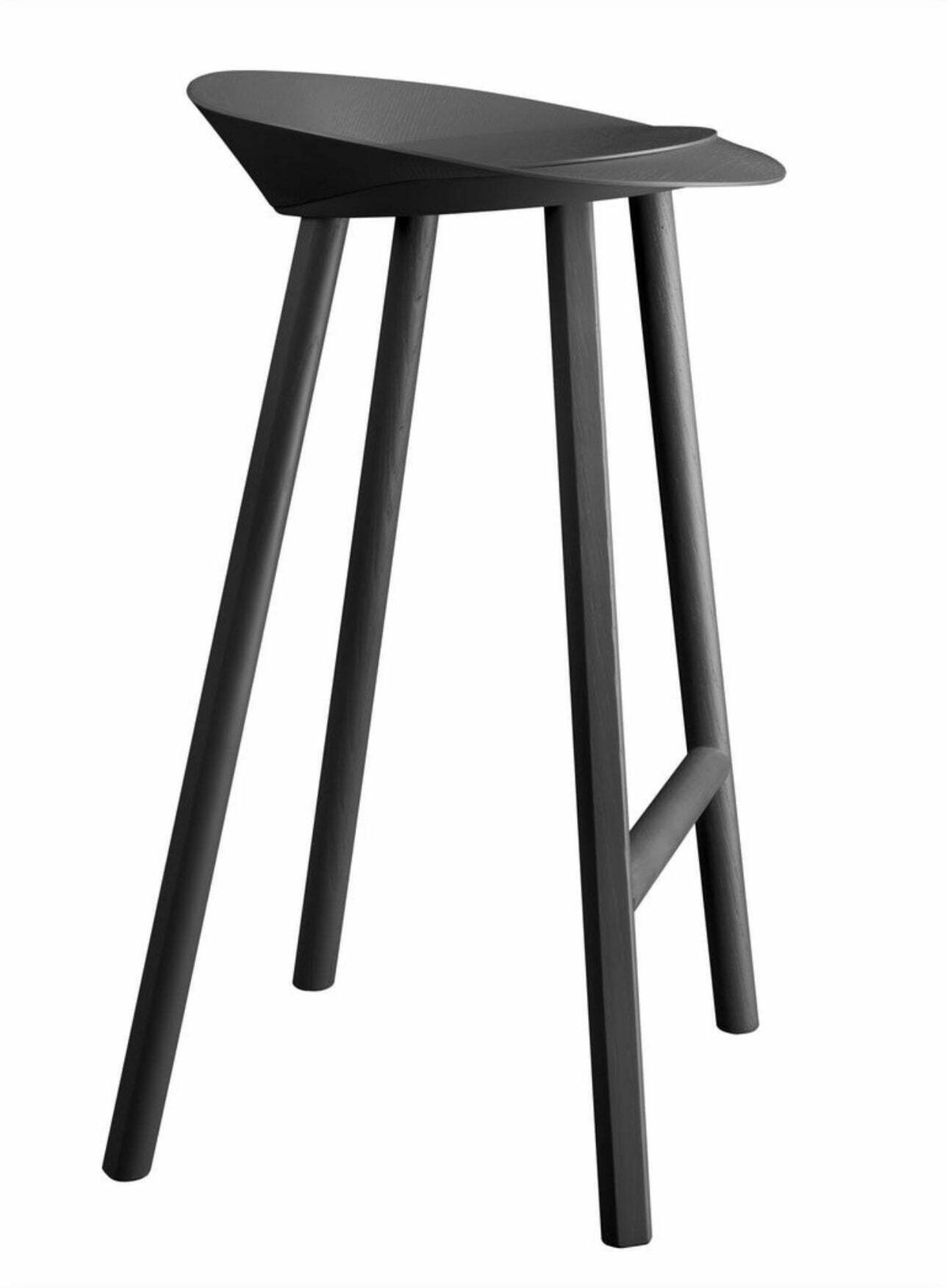 Set Of Four Rare Original Design Classics E15 Black Jean Stools By Stefan Diez photo furniture