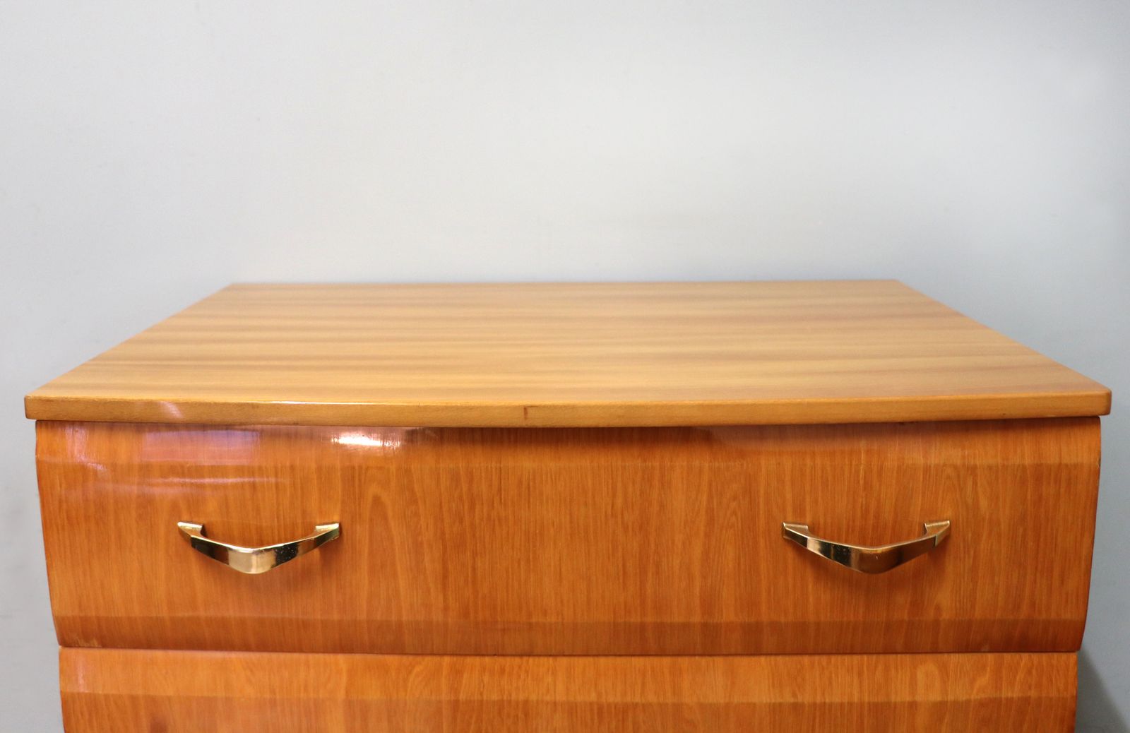 A Superb Teak Veneered Chest Of Drawers By Meredew. photo Furniture
