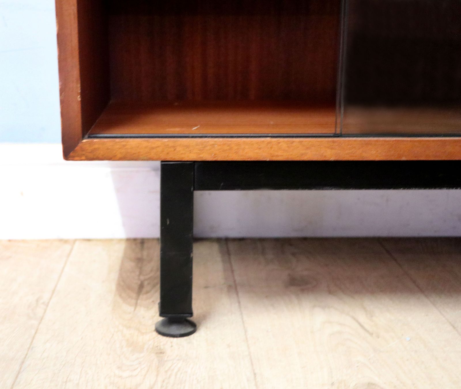 photo buy This Lovely Retro Teak Finish Display Cabinet Later Sign Written For Yorkshire Television.