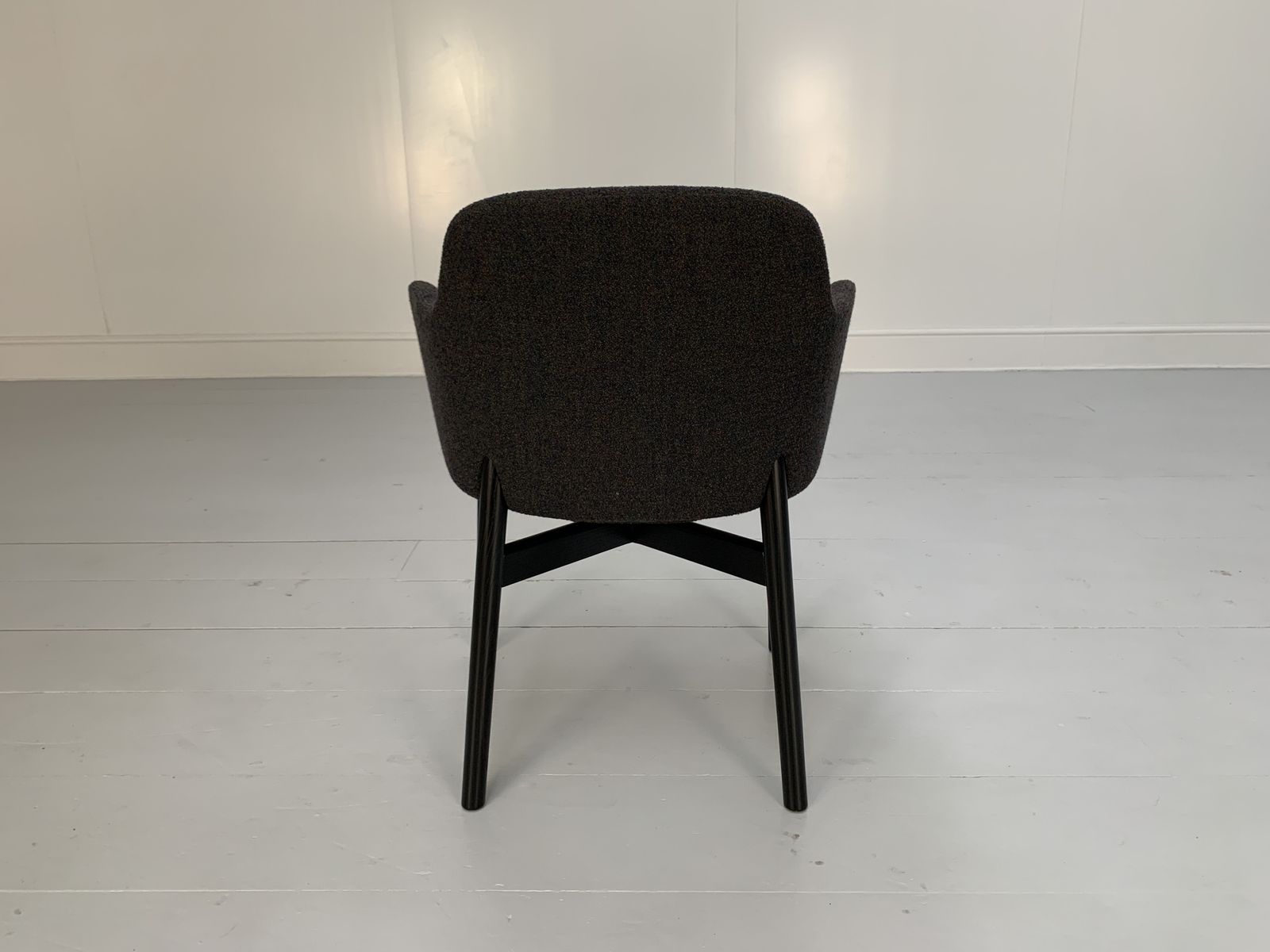 Suite Of 12 Knoll Studio “Krusin 016” Armchairs – In Dark Boucle Wool photo buy