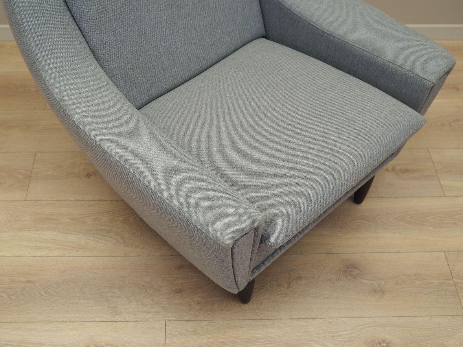 Meubels Grijze Fauteuil, Deens Design, Jaren 1970, Productie: Denemarken photo