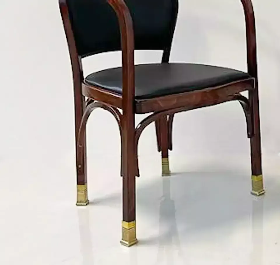 Pair Of N° 715 Gustav Siegel Armchairs For Kohn, Austria, 1900s photo furniture