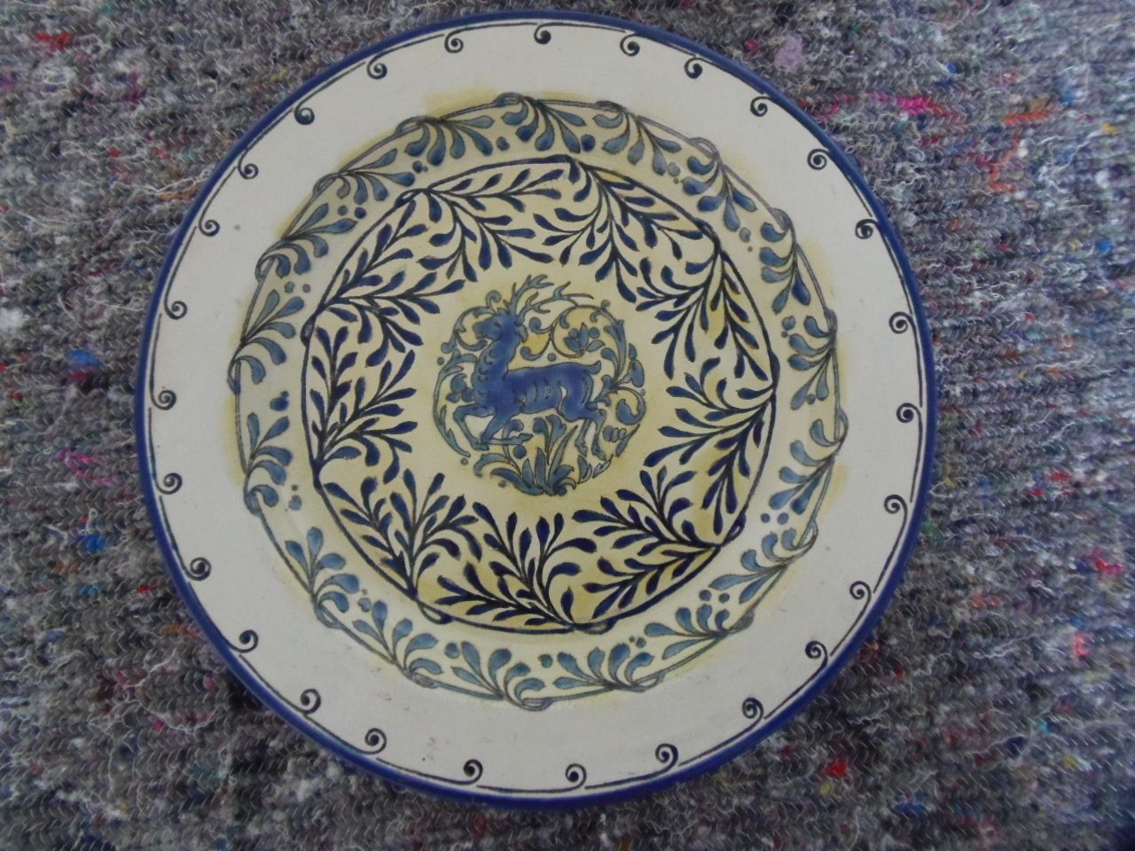 600.0 Arts And Crafts Chargers .A Pair Of Doulton Chargers . photo