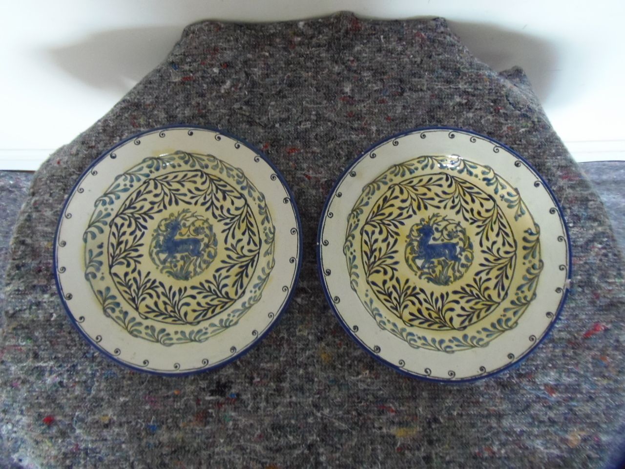 photo vintage Arts And Crafts Chargers .A Pair Of Doulton Chargers .