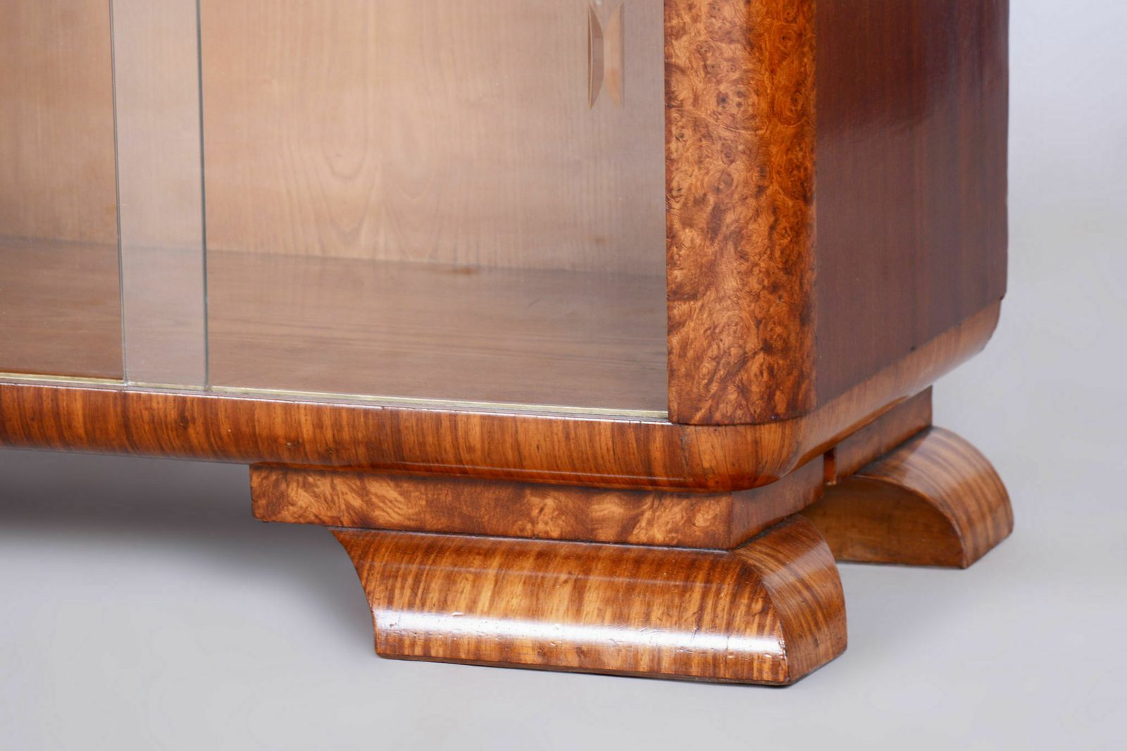 Restored Artdeco Dressing Mirror, Palisandr, Walnut Root Veneer, Revived Original Polish, France, 1920s photo for sale