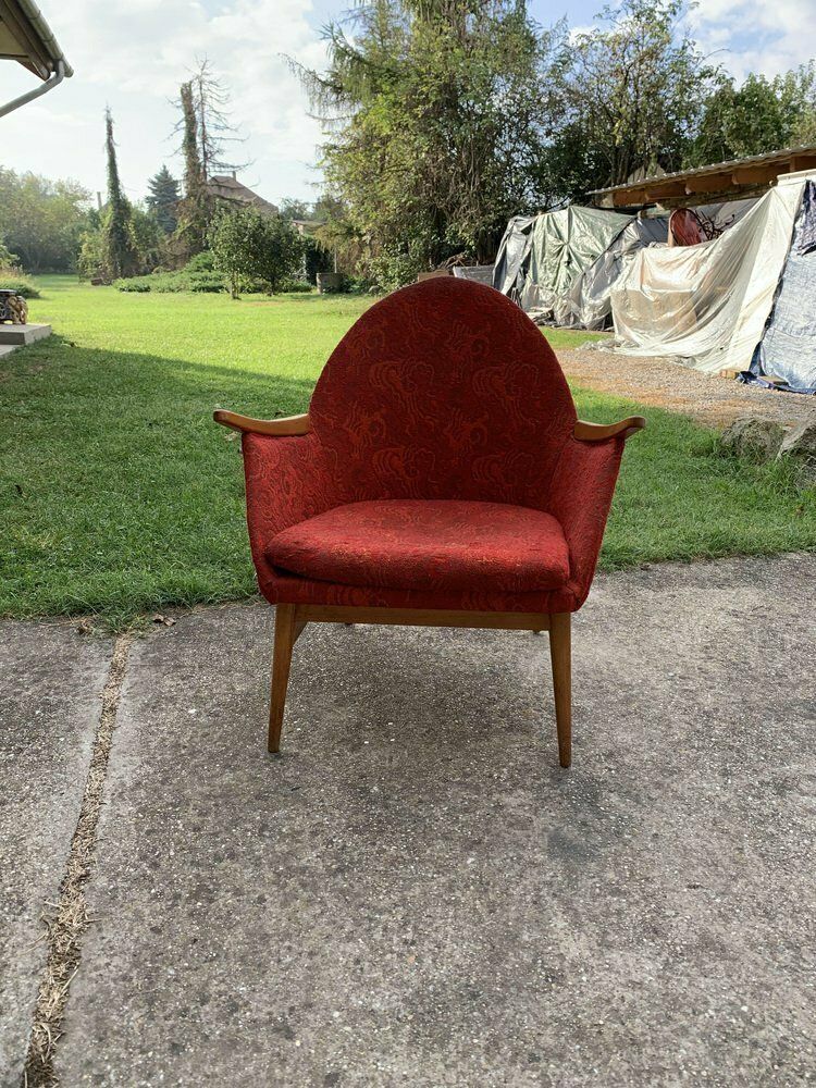 Mid Century Red Armchair, 1960s