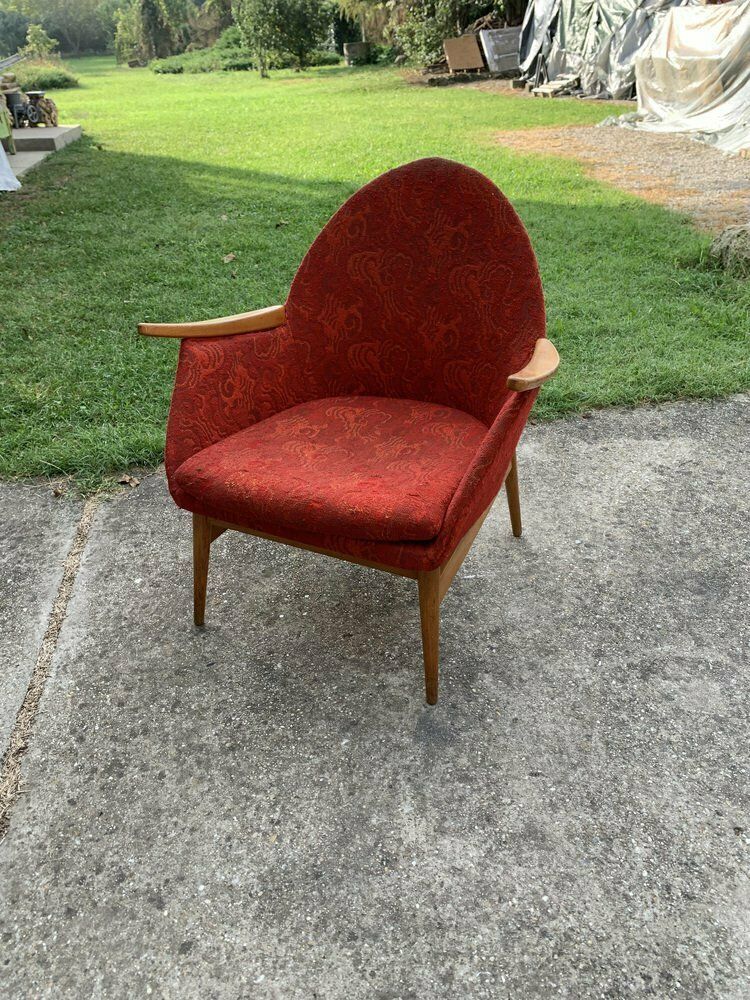 Mid Century Red Armchair, 1960s photo Furniture