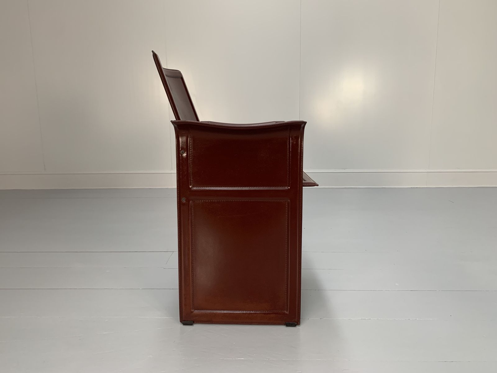 8 Matteo Grassi “Korium” Dining Chairs – In Brown Coach Leather photo buy
