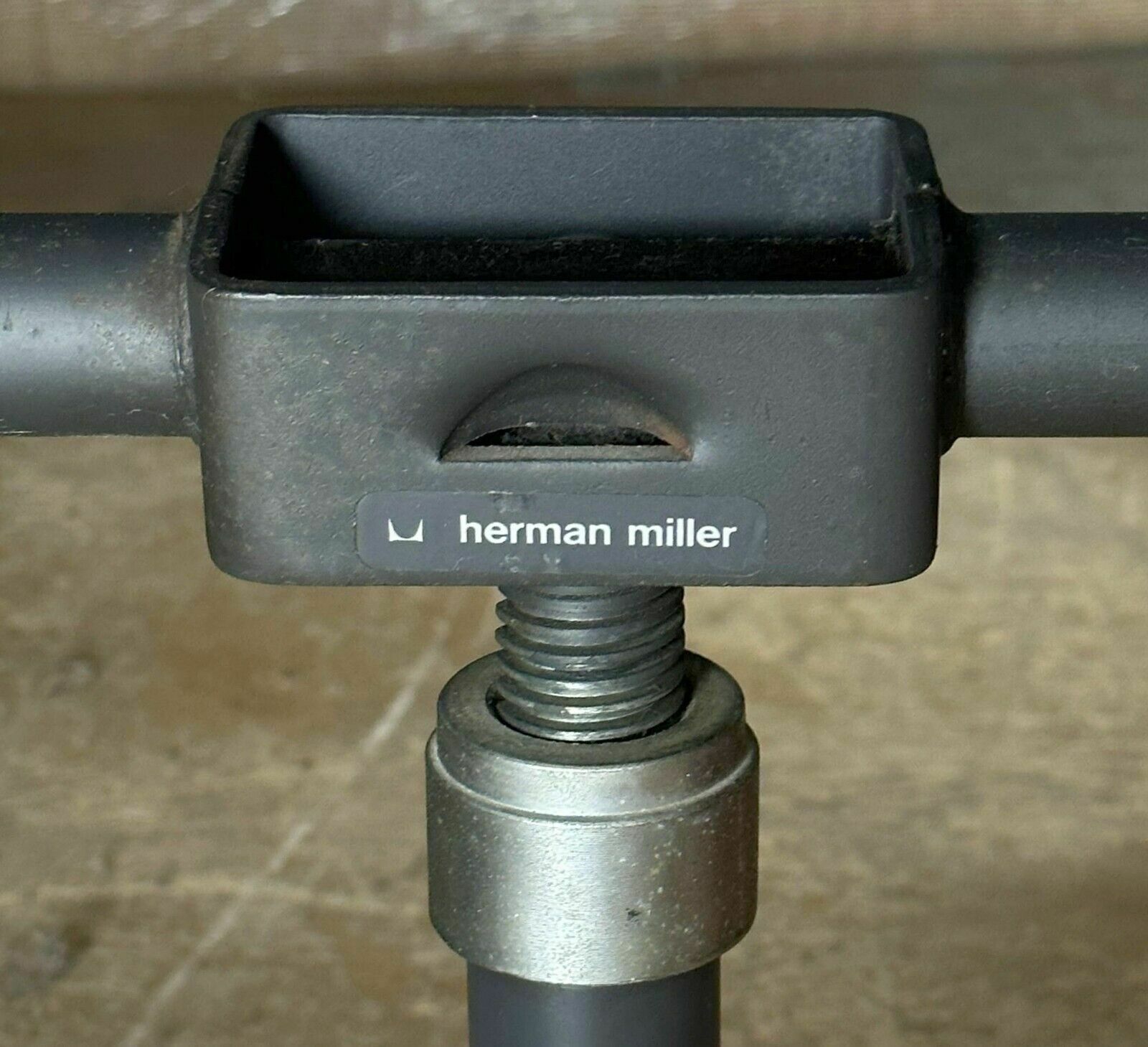 Rare Original Herman Miller Blue Linen Eames Ea217 Softpad Office Swivel Chair photo furniture