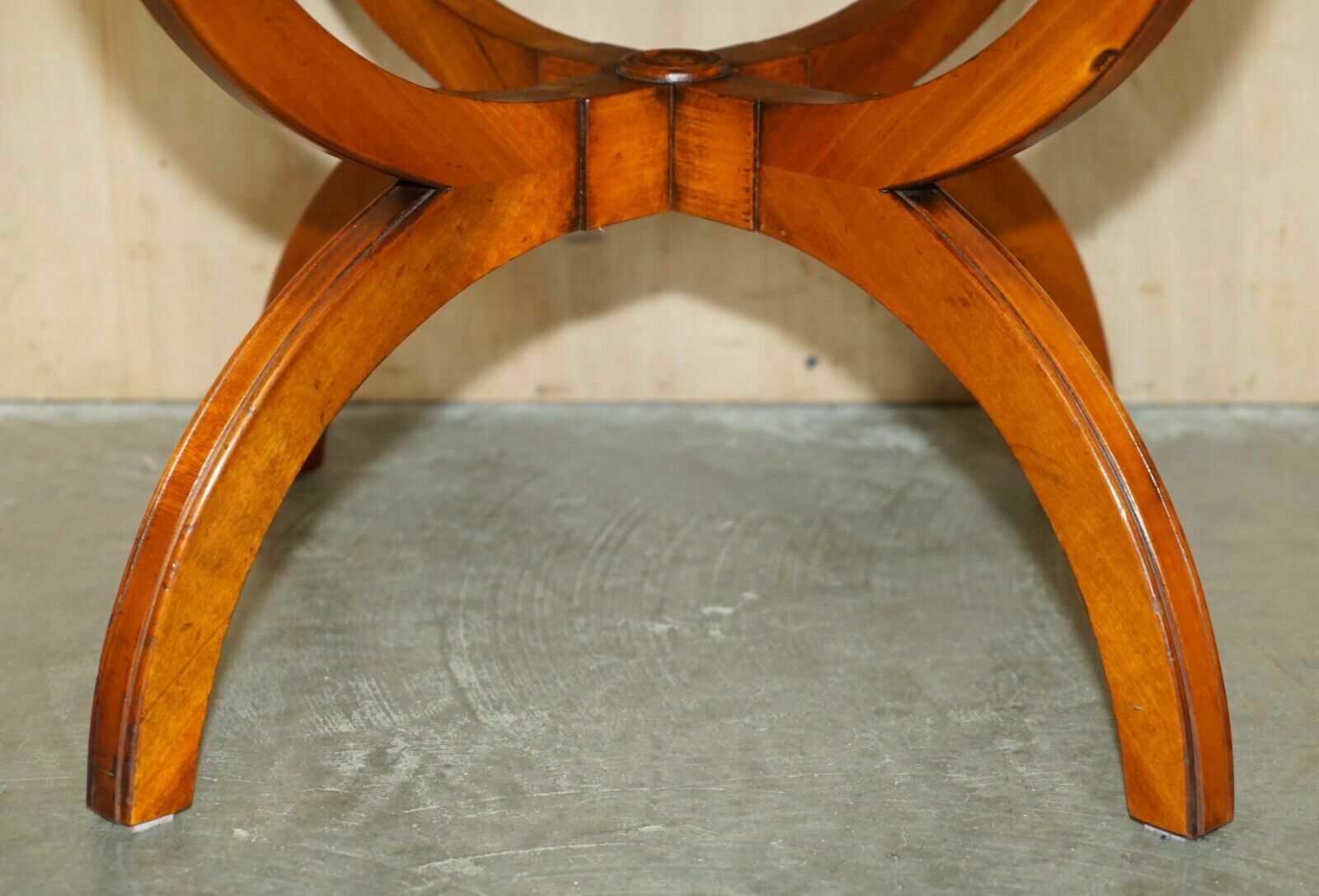 photo for sale Pair Of Bevan Funnell England Burr Yew Side Tables Each With A Signle Drawer
