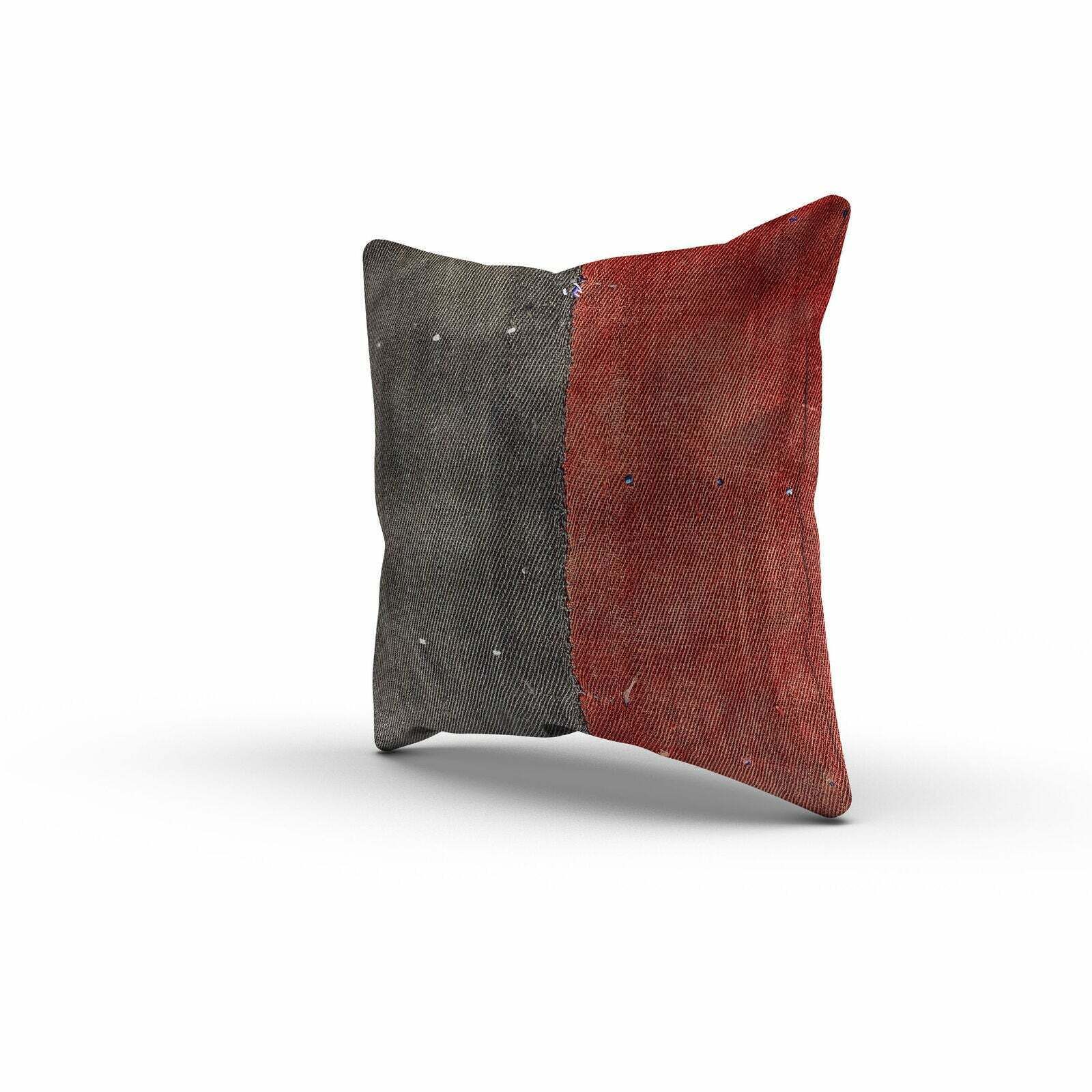Vintage Kilim Cushion Cover 60x60 Cm Square Wool Kelim Pillow Moroccan Decor photo Textiles