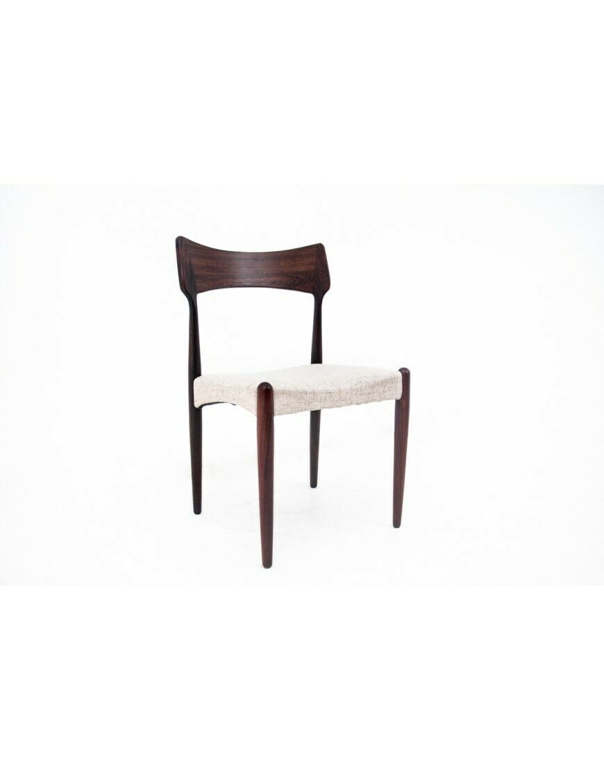 Four Rosewood Chairs, Designed By Bernhard Pedersen & Son, Denmark, 1960s. After Renovation. photo vintage