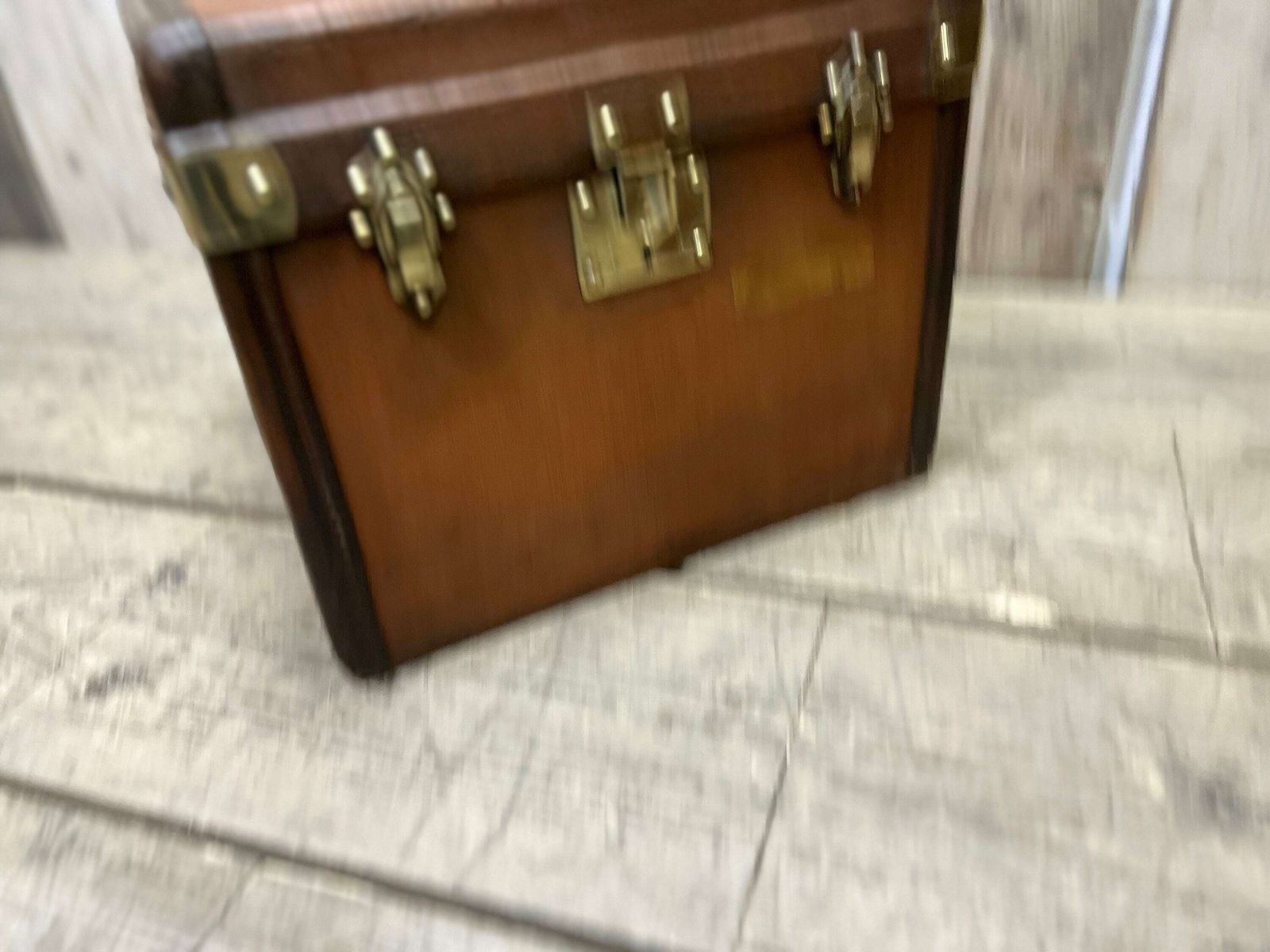 photo for sale Antique Luxury French Hatbox Trunk Circa 1920s Travel Chest Antique Luggage