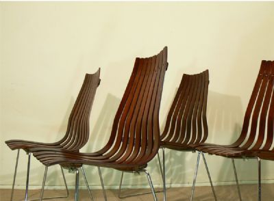 Set Of Four Rosewood 'Scandia' Senior Dining Chairs By Hans Brattrud For Hove Mobler, C1960s photo furniture