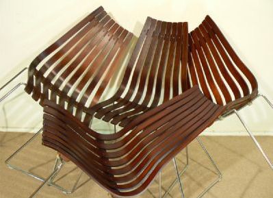 Set Of Four Rosewood 'Scandia' Senior Dining Chairs By Hans Brattrud For Hove Mobler, C1960s photo for sale
