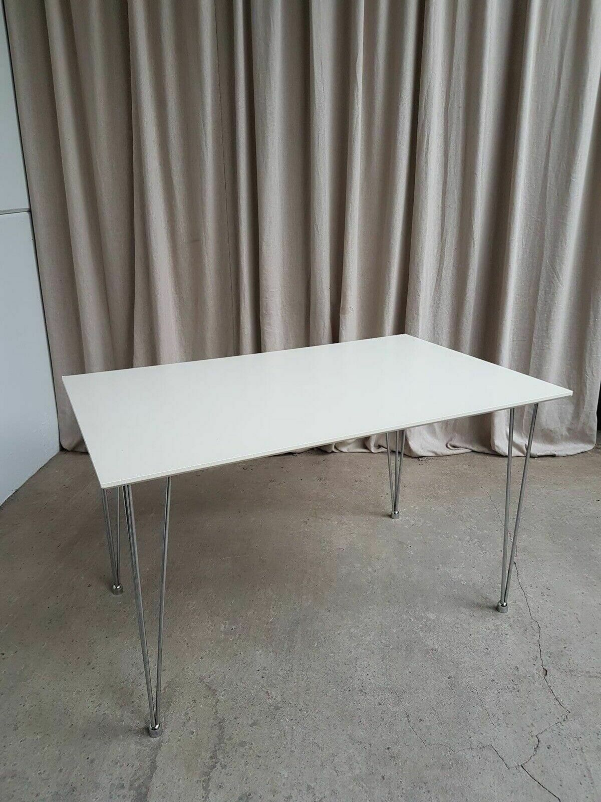 Vtg Late Mid Century Style Modernist Desk Dining Table Danish Scandi Retro photo Furniture