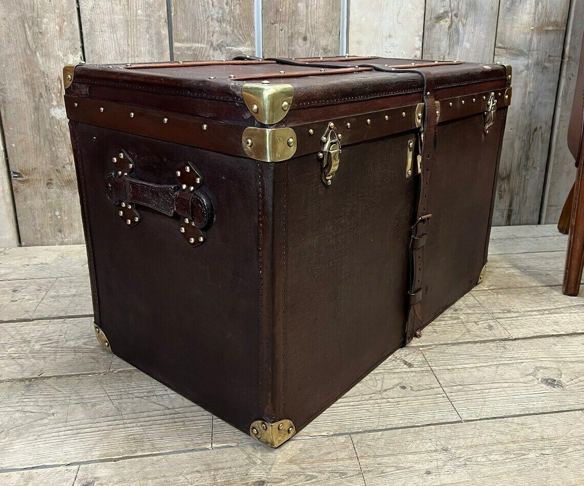 Luxury Fashion House Moynat Travel Trunk End Table Coffee Table Home Decor Home Furnishings photo vinterior