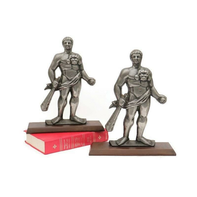 Antique Metal Cast Figures Of Hercules From The Tampion Big Guns Of Hms Hercules Mounted On Bakelite Bases , Antique Ship's Memorabilia photo 500.0