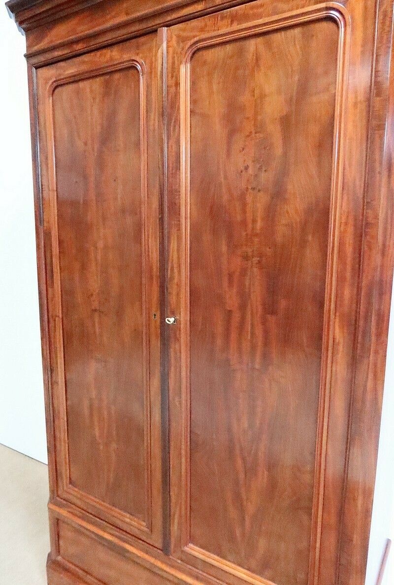Narrow Mahogany Wardrobe – Late 19th Century photo buy