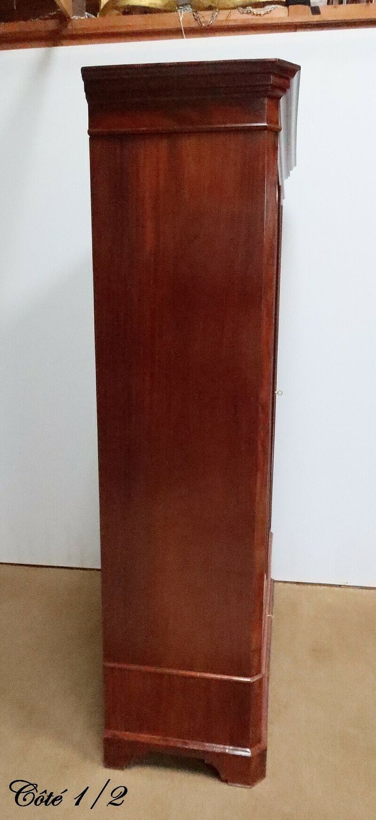 photo vintage Narrow Mahogany Wardrobe – Late 19th Century