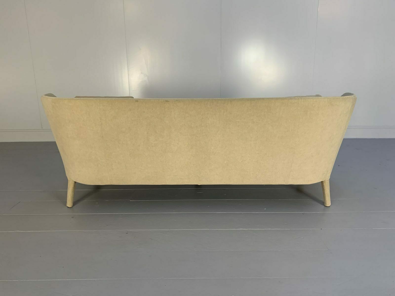 B&B Italia Sofa – “Maxalto Febo” 3 Seat – In Ivory Cream Velvet photo for sale