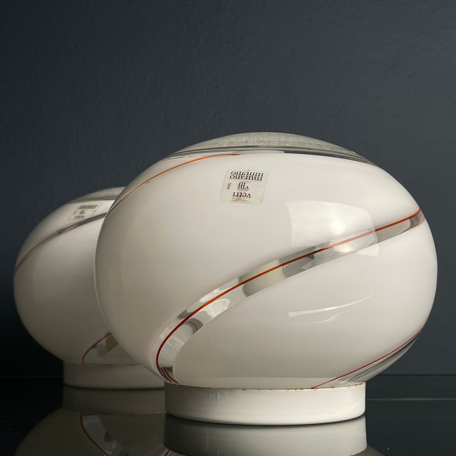 Murano Glass Table Lamps Vetri Murano 004 Italy 1970s Set Of 2 photo furniture