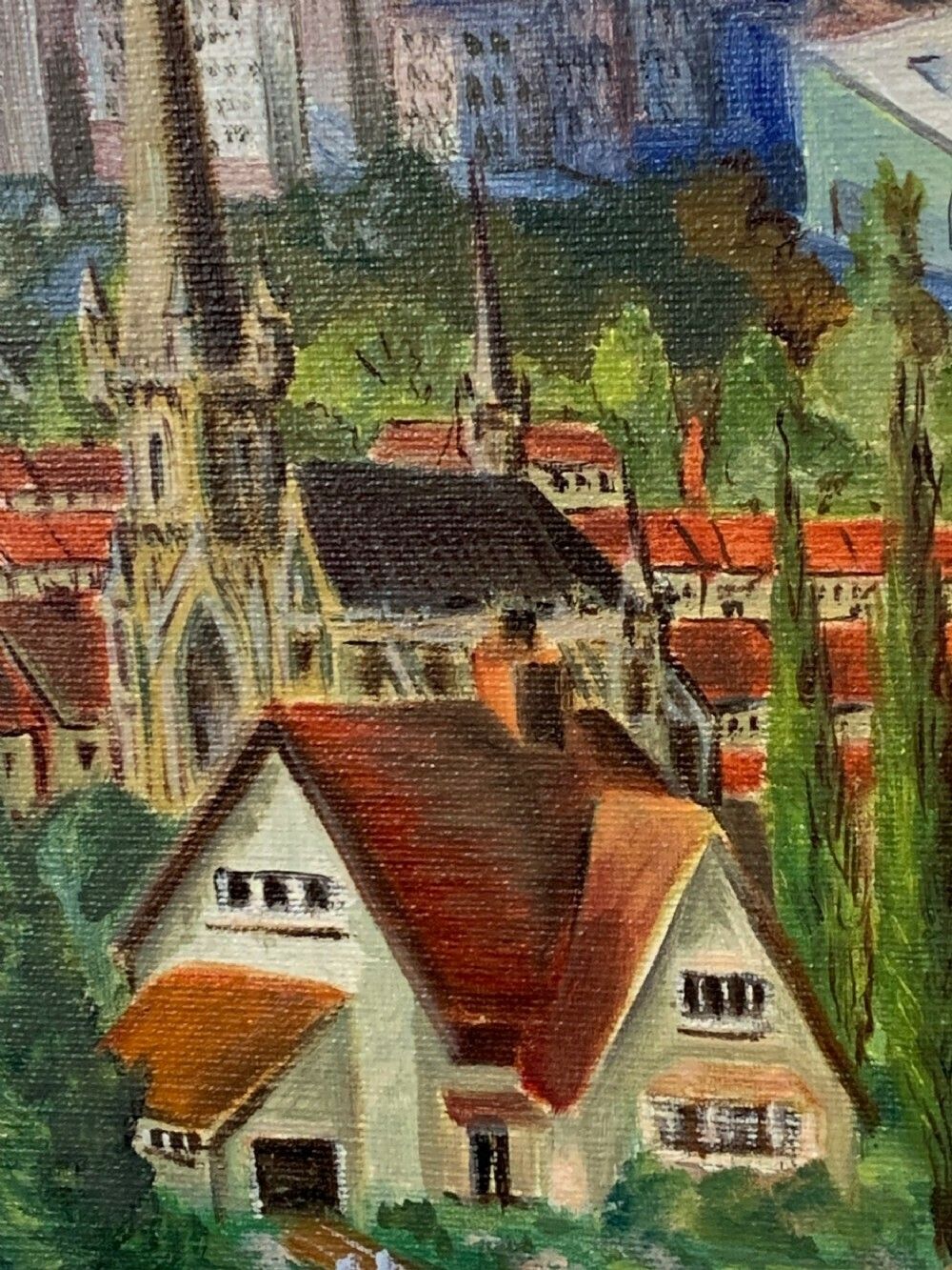 Baron Bernard Willems ‘Why Prejudice?” Painting Signed & Dated 1969 photo buy