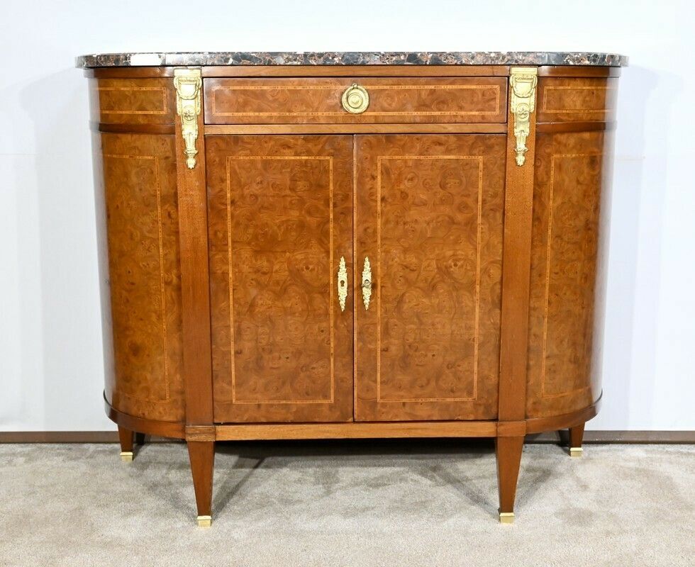 Buffet In Thuya Burl And Mahogany, Louis XVI Style – 2nd Part 19th Century photo vintage