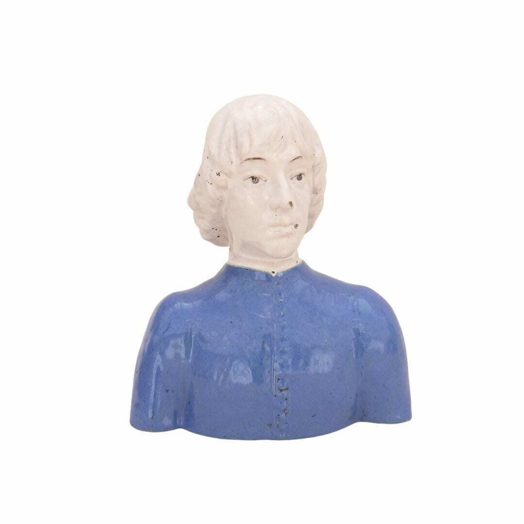 Italian Cantagalli Majolica Bust Of Piero De' Medici Renaissance Style Pottery Bust C Late 1800's. photo Art