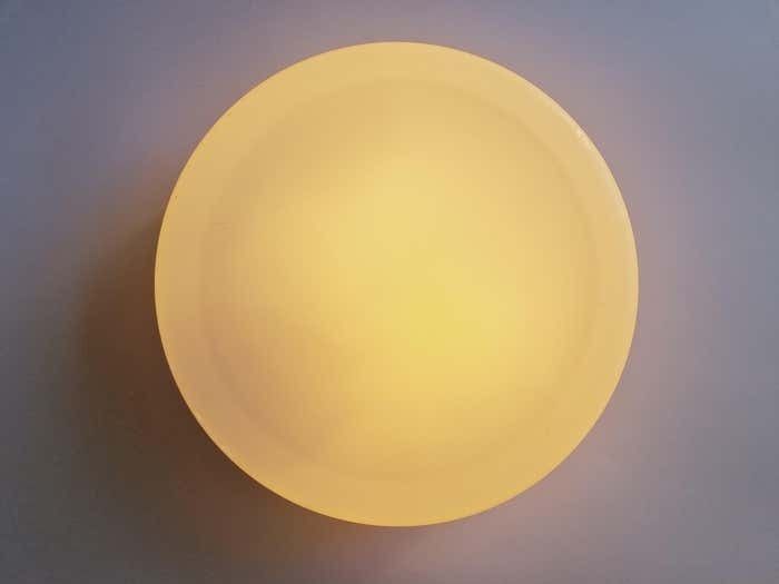 Large Midcentury Flush Mount Milk Glass, Rzb Leuchten, Germany, 1970s photo buy