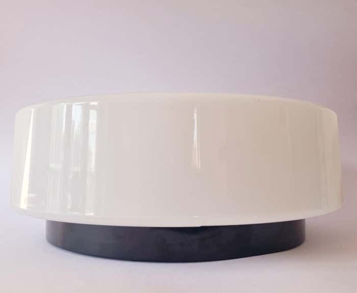 photo buy Large Midcentury Flush Mount Milk Glass, Rzb Leuchten, Germany, 1970s