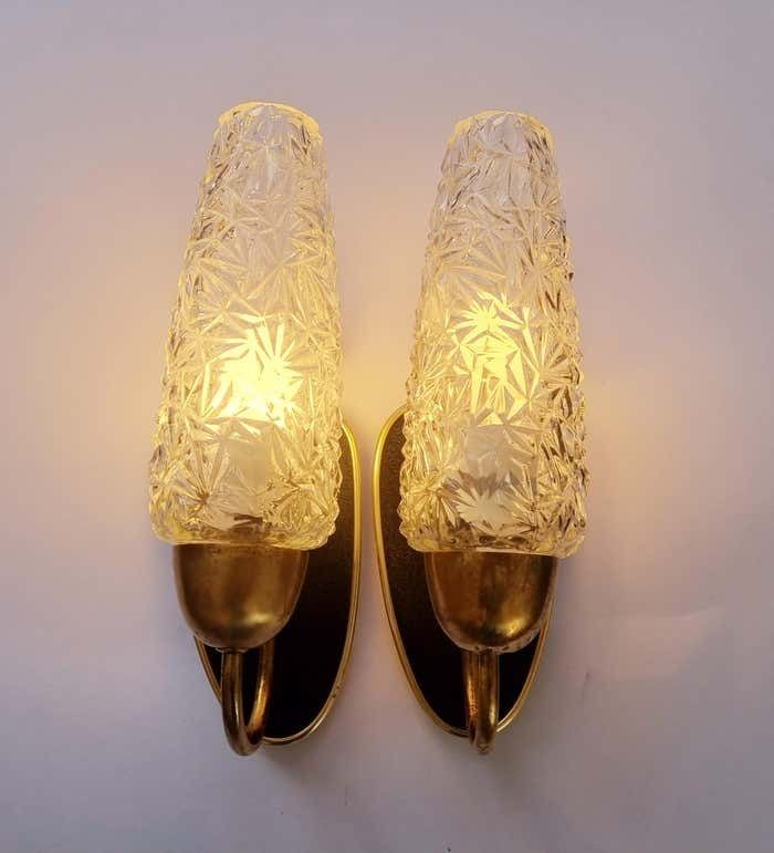 Lighting Pair Of Rare Midcentury Wall Lamps, Germany, 1960s photo