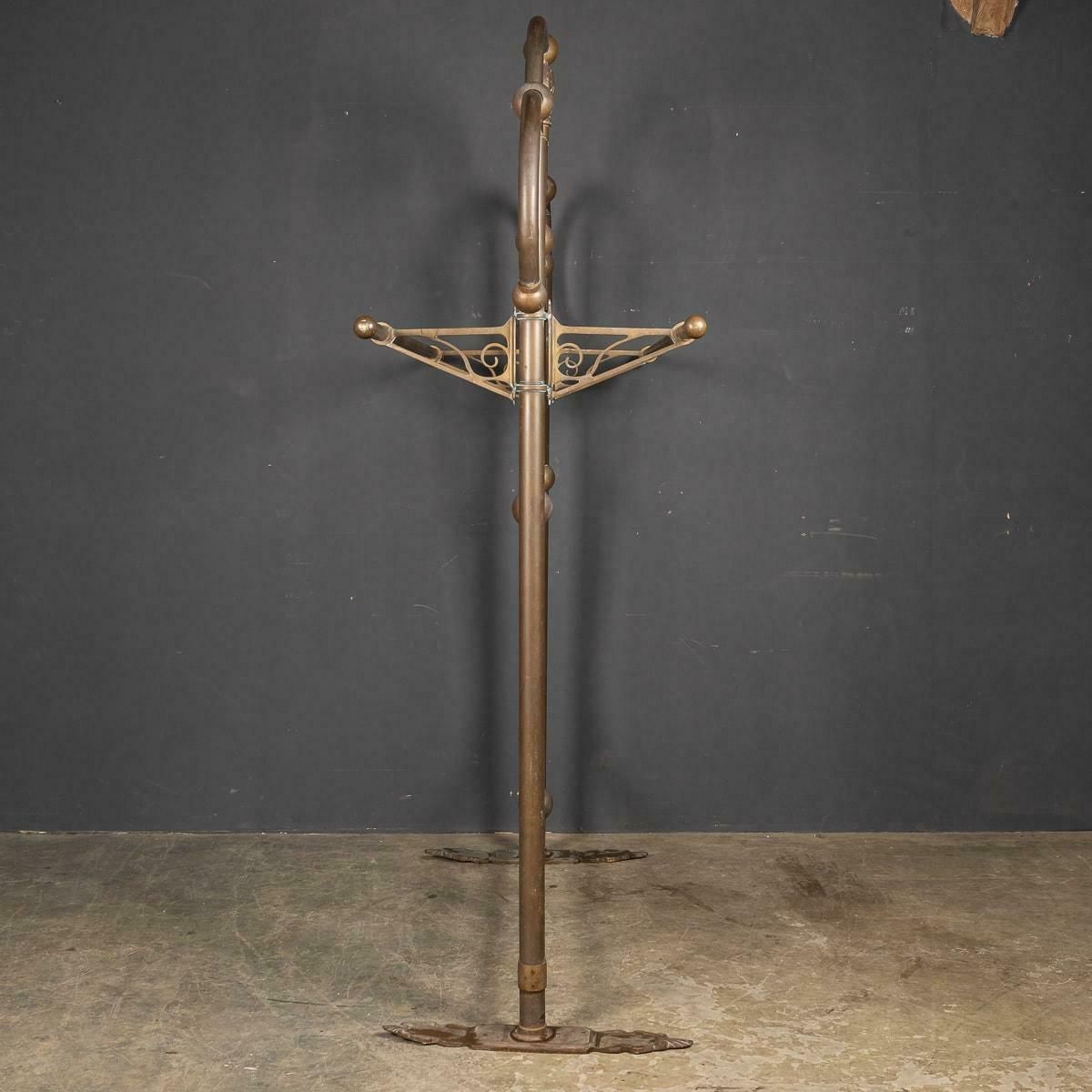 19th Century Victorian Pair Of Brass Coat Stands, C.1890 photo vinterior